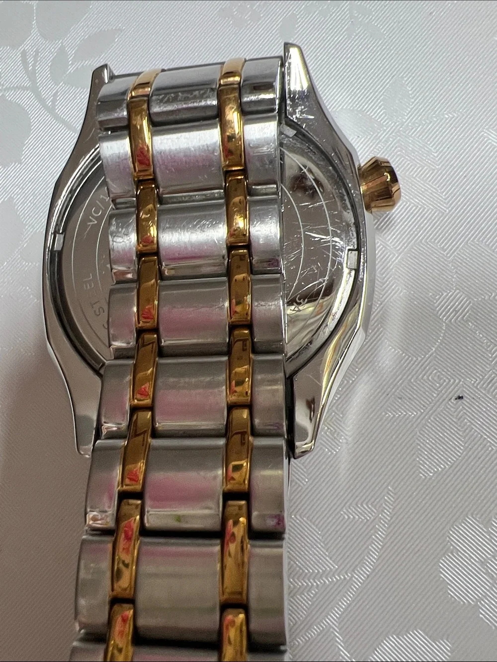 Vince Camuto Blue and Gold Two-Tone Men’s Watch